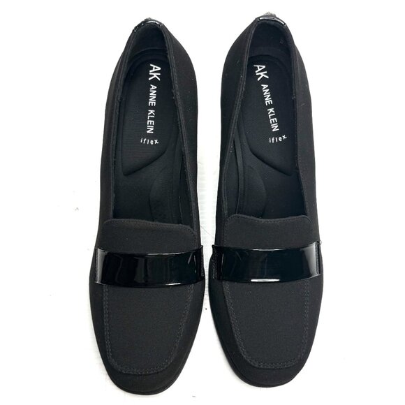 Anne Klein Iflex Telepathy Knit Stretch Square Moc Toe Loafer Teo Pump Womens 9 - Picture 6 of 9